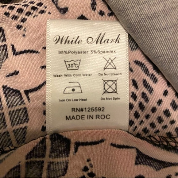 NWT White Mark Black and Fuchsia Lace Trimmed Shift‎ Dress Sz M - Picture 15 of 16